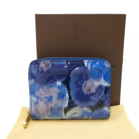 LOUIS VUITTON Zippy Coin Purse Vernis Ikat Flower